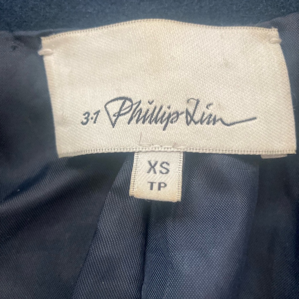 3.1 Phillip Lim Tailored Wool Blazer with Contrast Detail - Picture 3 of 7